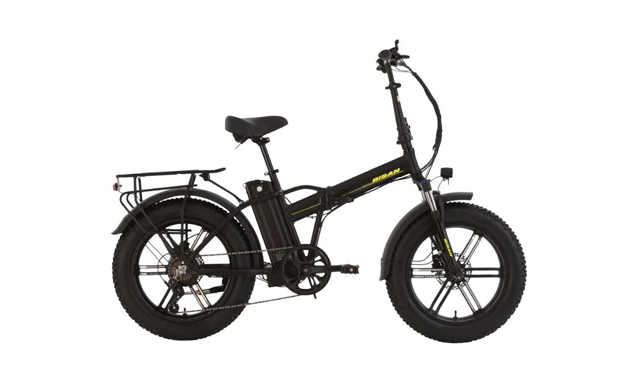 E-Folding F3 Bisan Elektrikli Bisiklet 1X7 Vites Siyah Sarı