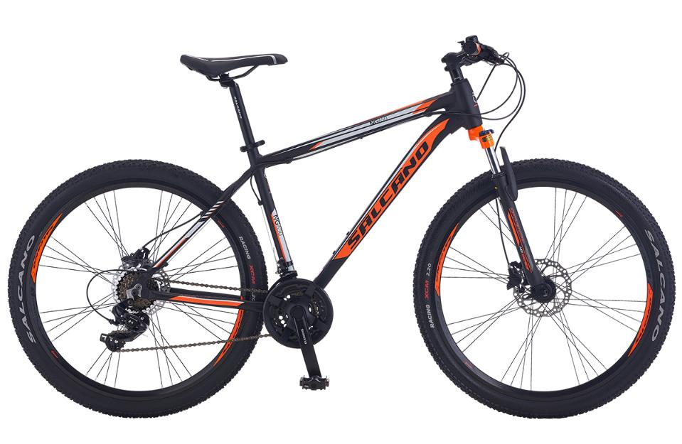 Salcano NG650 27,5 HD 18'' Mat Siyah Kırmızı Beyaz Dağ Bisikleti