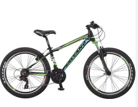 Salcano NG650 26 V 15'' Mat Siyah Yeşil Gri Dağ Bisikleti