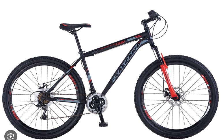 Salcano Lion 27,5 HD 18'' Mat Siyah Kırmızı Gri Dağ Bisikleti