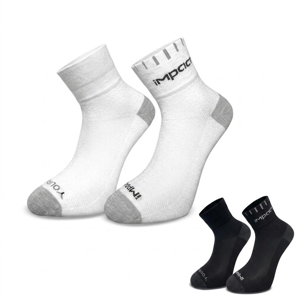 Impact, SOCKS, Kısa Bisiklet Çorabı Beyaz L beden 43 - 45
