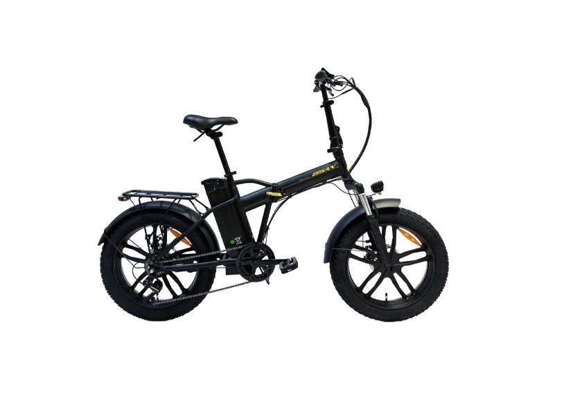 E-Folding F4 Bisan Elektrikli Bisiklet 1X7 Vites Siyah Sarı