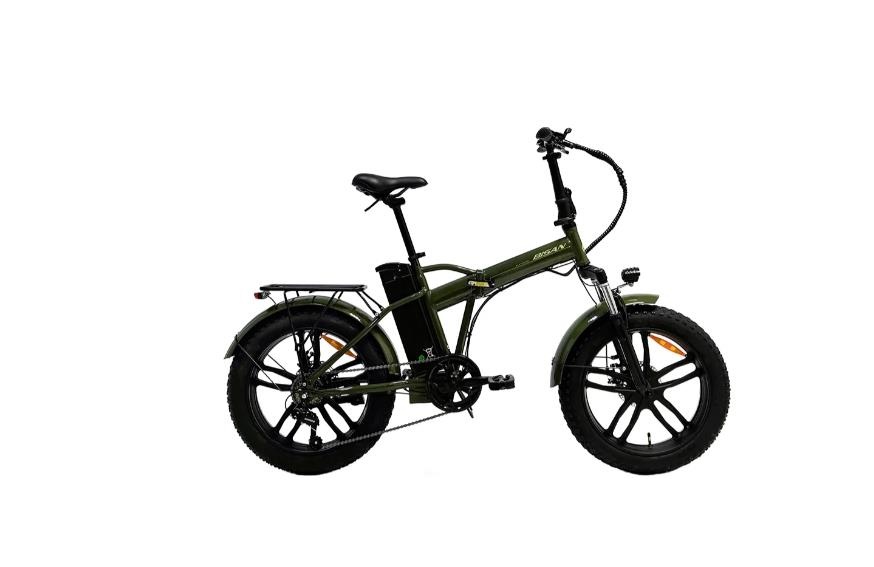 E-Folding F4 Bisan Elektrikli Bisiklet 1X7 Vites Haki Yeşil
