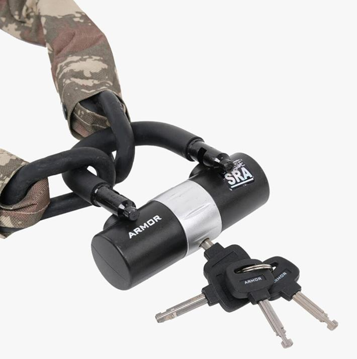 Armor Motosiklet Zincir Kilit ( 180cm-10mm ) Dövme Çelik Zincir U Bar