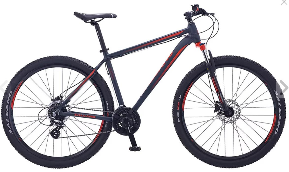 Salcano Astro 27,5 HD 16'' Dağ Bisikleti Mat Antrasit Gri-Kırmızı