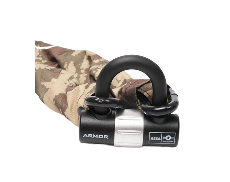Armor 714 Mv Ölçü 14mm X 180cm Motorsiklet Için Yüksek Güvenlikli Zincirli Kilit