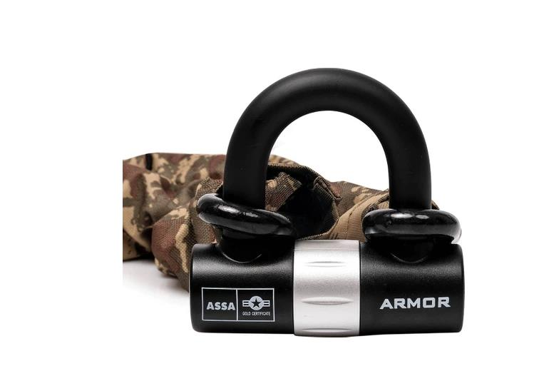 Armor 714 Mv Ölçü 14mm X 180cm Motorsiklet Için Yüksek Güvenlikli Zincirli Kilit
