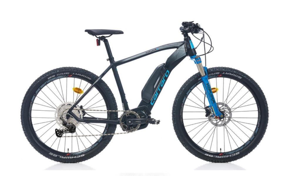 Carraro Kıfuka 29 520H Mat Siyah Mavi Elektrikli Dağ Bisikleti