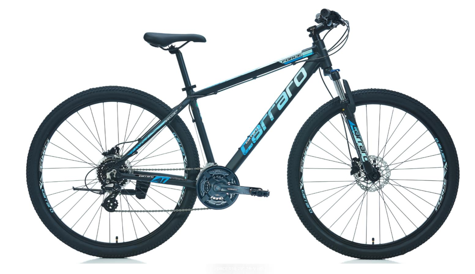 Carraro Force 950 520H Dağ Bisikleti Mat Siyah-Açık Mavi