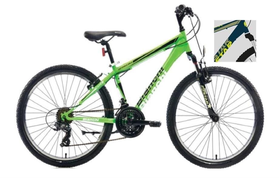 Bianchi Star 360H Dağ Bisikleti Yeşil-Siyah-Beyaz