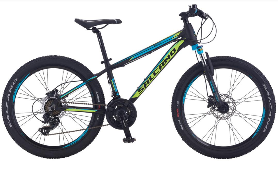 Salcano NG650 26HD 18'' Mat Siyah Yeşil Turkuaz MTB Dağ Bisikleti