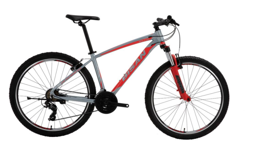Bisan MTX 7100 26 Jant 15.5''  V fren  Siyah Kırmızı Mtb Dağ Bisikleti