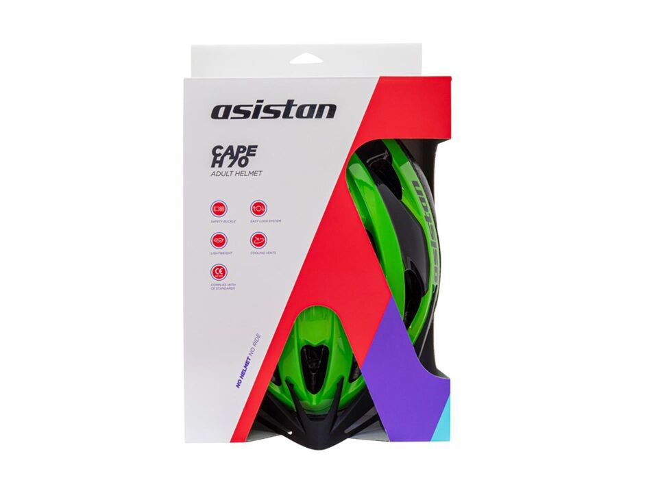 Asistan Cape H70 Bisiklet Kask Yeşil Medium