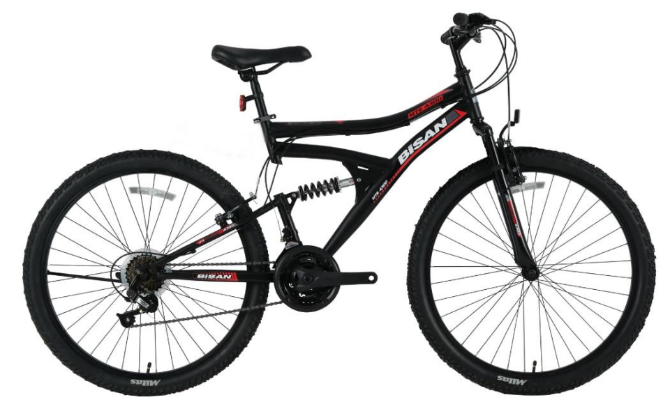 Bisan MTS 4300 17'' siyah Kırmızı Dağ Bisikleti