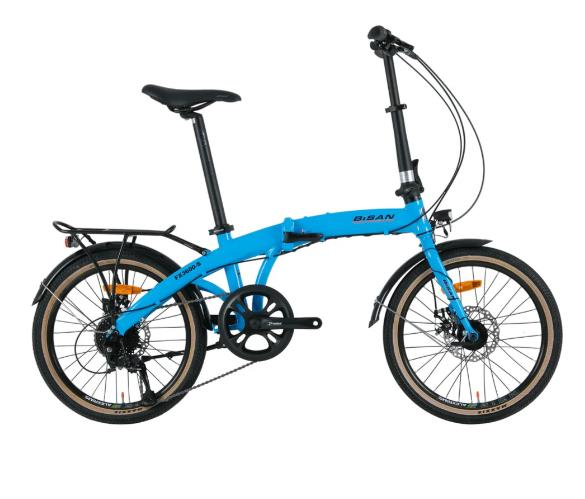 Bisan FX 3600 Acera 9 Vites Katlanır Bisiklet Mavi Siyah