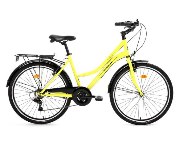 Bisan Smile 26 Jant 44Cm 7 Vites Sarı Siyah Şehir Bisikleti