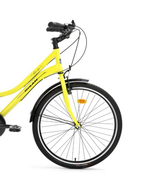 Bisan Smile 26 Jant 44Cm 7 Vites Sarı Siyah Şehir Bisikleti