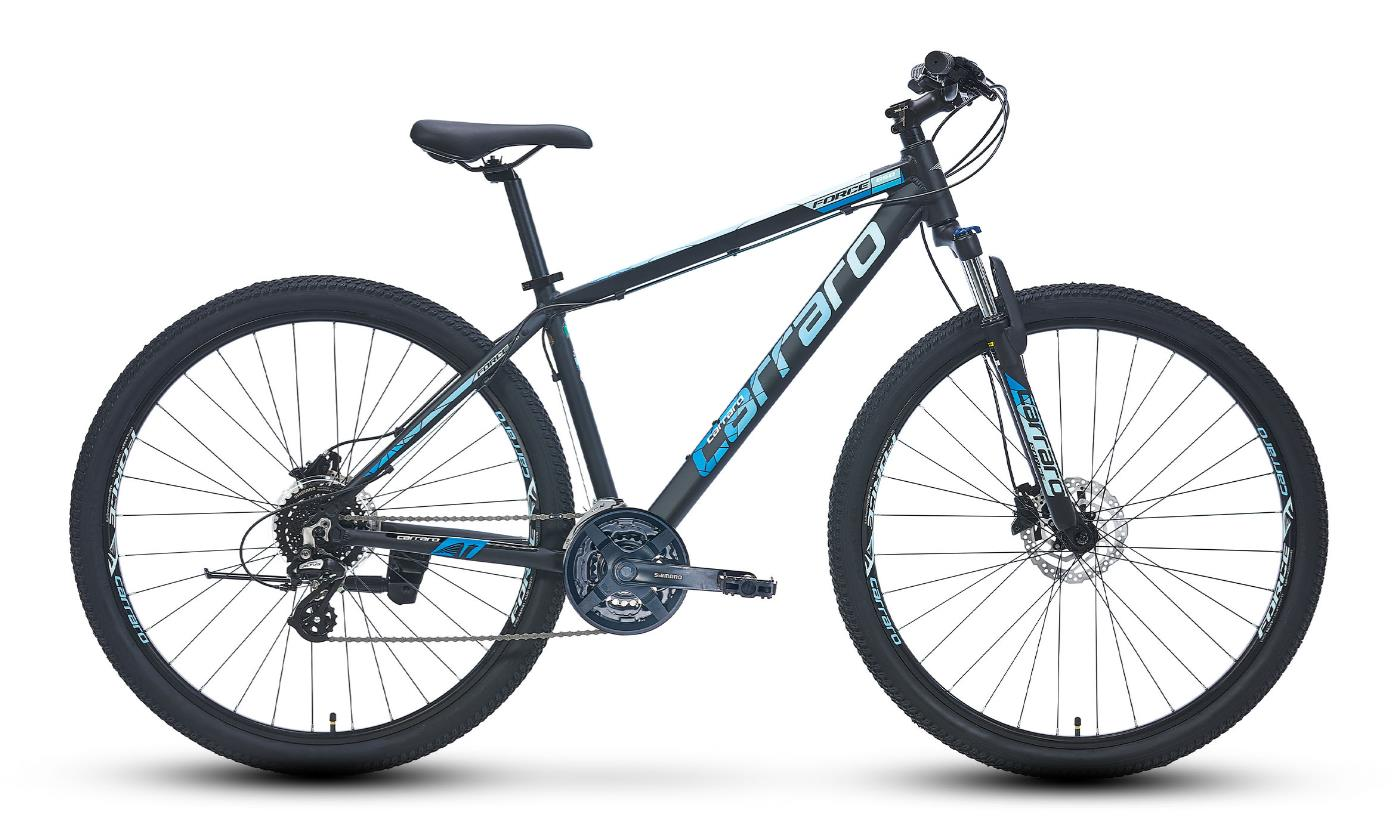 Carraro Force 650 381H 26 Jant 24 Vites HD Fren Mat Siyah Mavi Açık Mavi Gümüş Dağ Bisikleti