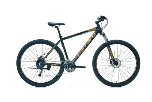 Carraro Force 770C Cues 18Vites HD Fren 381H Mat Siyah Altın Bakır Kırmızı Dağ Bisikleti