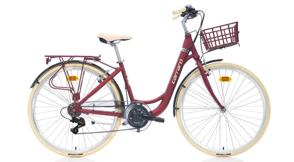 Carraro Juliet 28 Jant 430H Mat Kırmızı Krom Krem Şehir Bisikleti