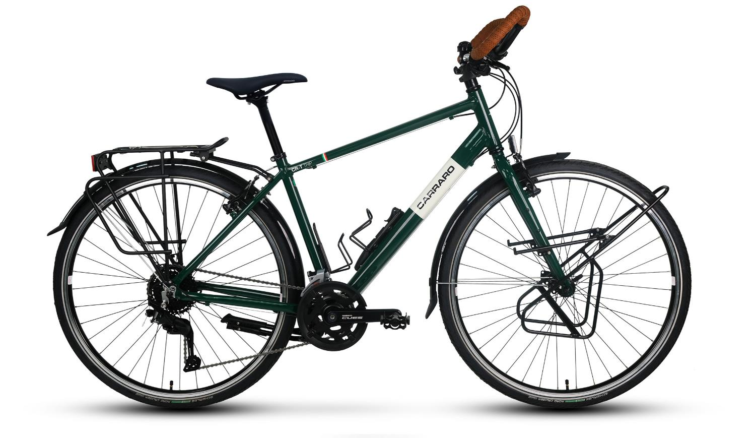 Carraro Cr-T Trip 18-V Tur Bisikleti 53Cm Koyu Yeşil-Beyaz