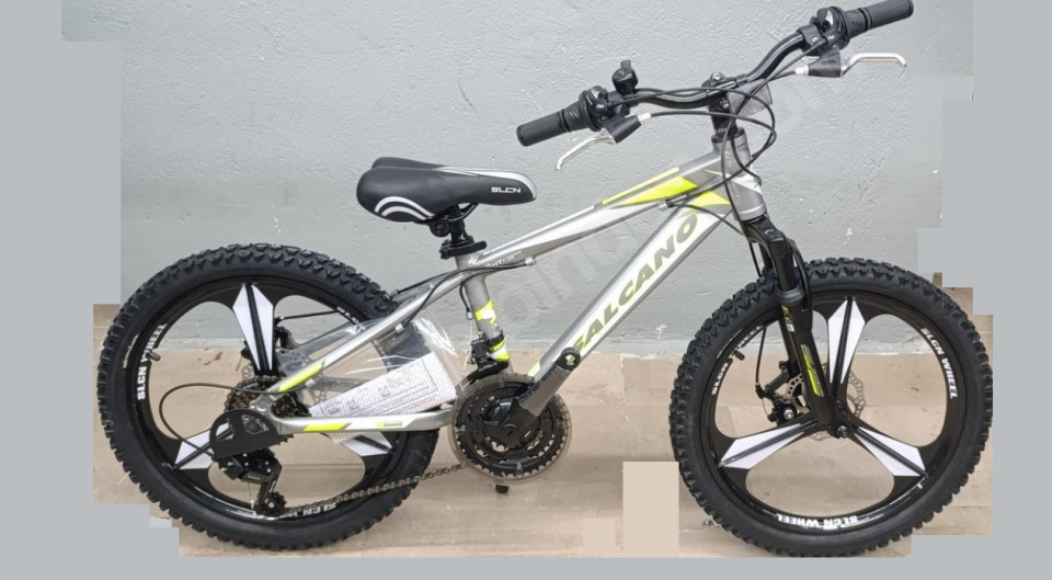 Salcano NG750 20 Monoblok Wheel Kolon Jantlı Mat Gri Sarı Çocuk Bisikleti