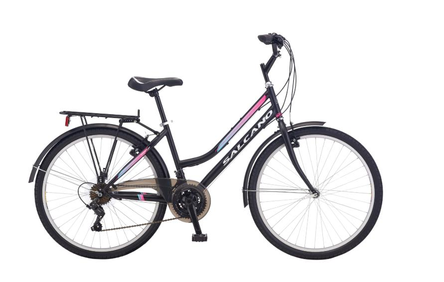 Salcano Üsküp 26 Jant Ünisex VR Siyah Mavi Pembe Şehir Bisikleti