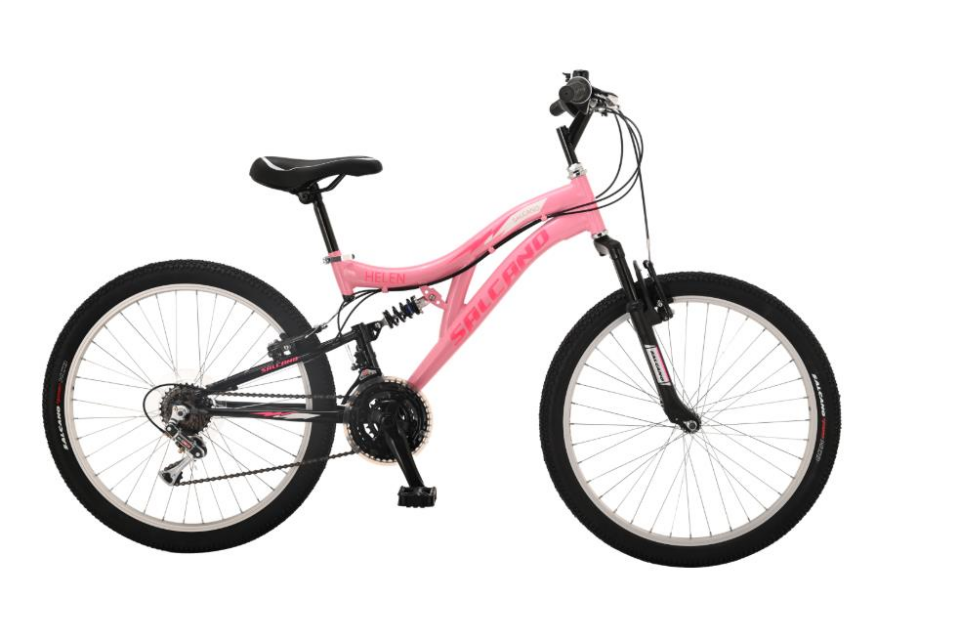 Salcano Helen 26 Jant Pudra Pembe Beyaz Kız Dağ Bisiklet