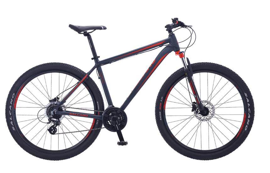 Salcano Astro 27.5 Hd 18''  24 vites Hidrolik Disk Fren Mat Sİyah Kırmızı Dağ Bisikleti