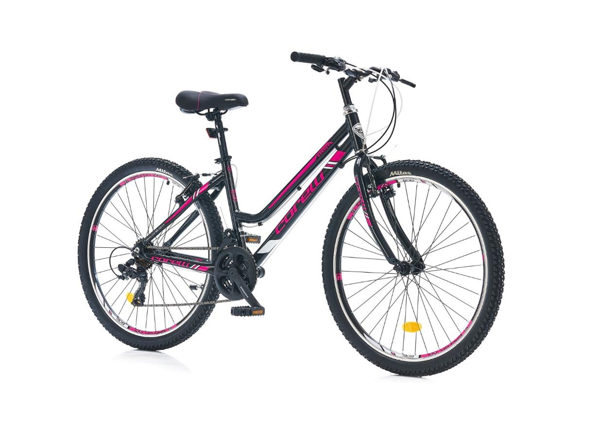 Corelli Banner 24 Jant V fren Siyah Fuşya Çocuk Dağ Bisikleti