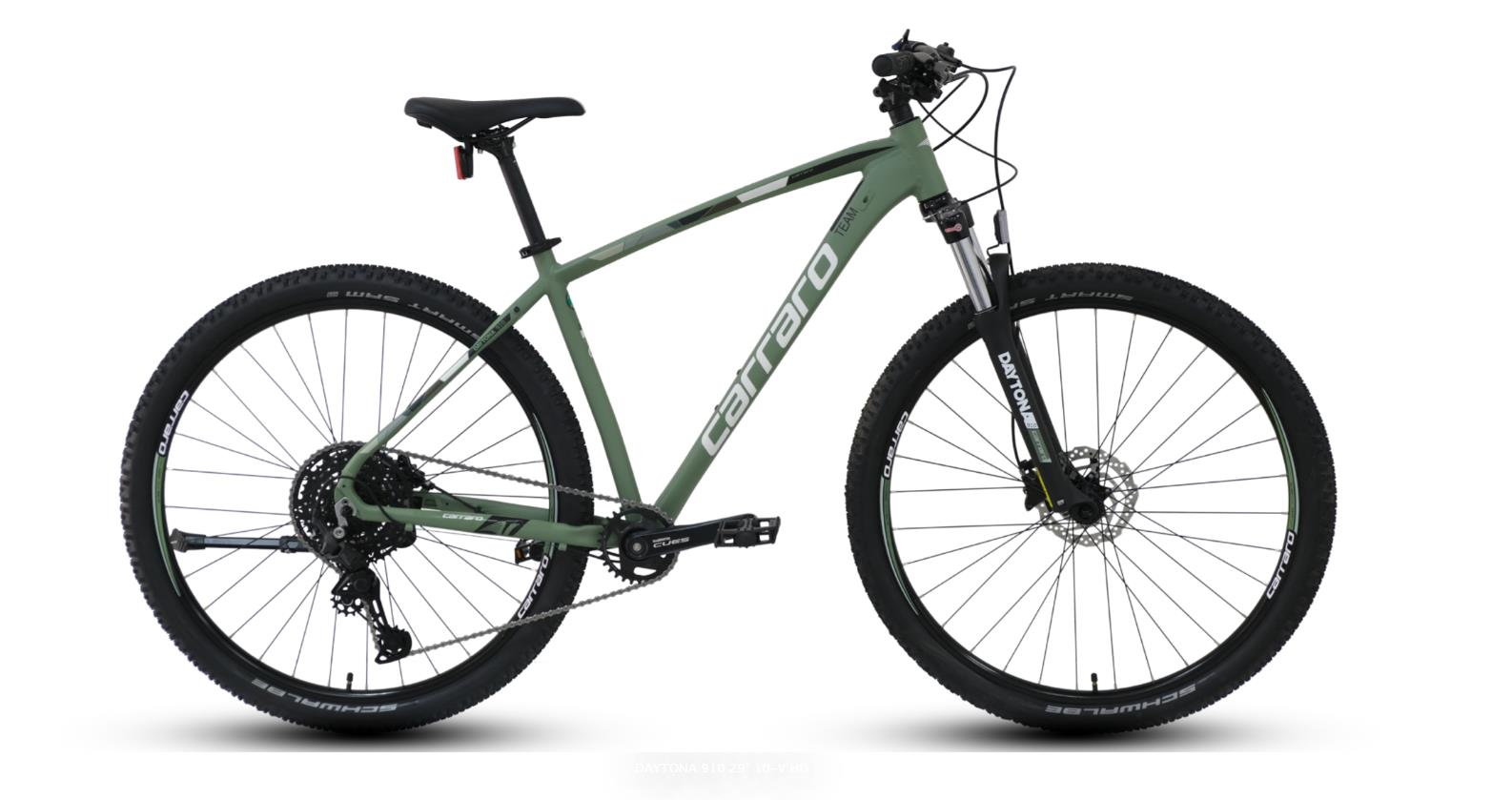 Carraro Daytona 910 520H 10 vites Mat Bambu Yeşili Beyaz Siyah Dağ Bisikleti