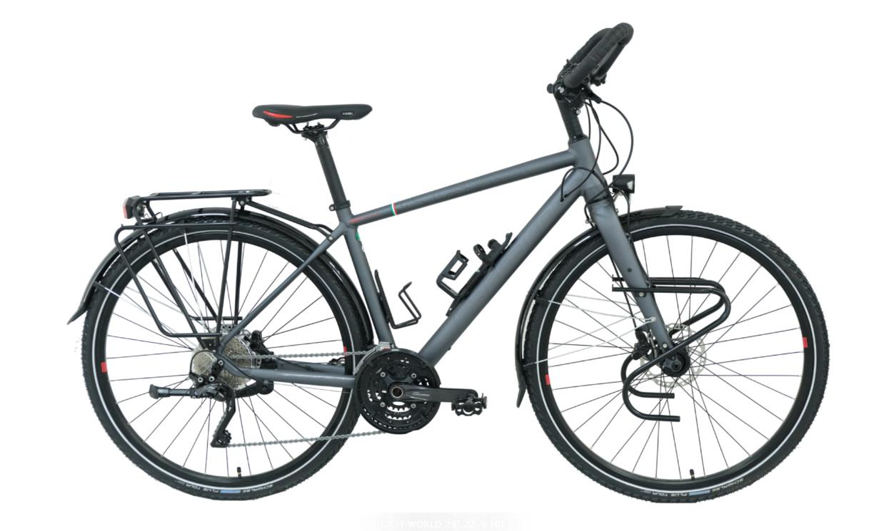 Carraro CR-T World 510H 28'' 30V Özel Seri Bisiklet Mat Antrasit-Kırmızı