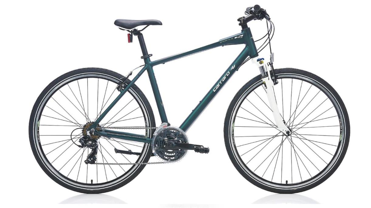 Carraro Sportive 220 457H Şehir Bisikleti Mat Koyu Yeşil - Beyaz Yeşil