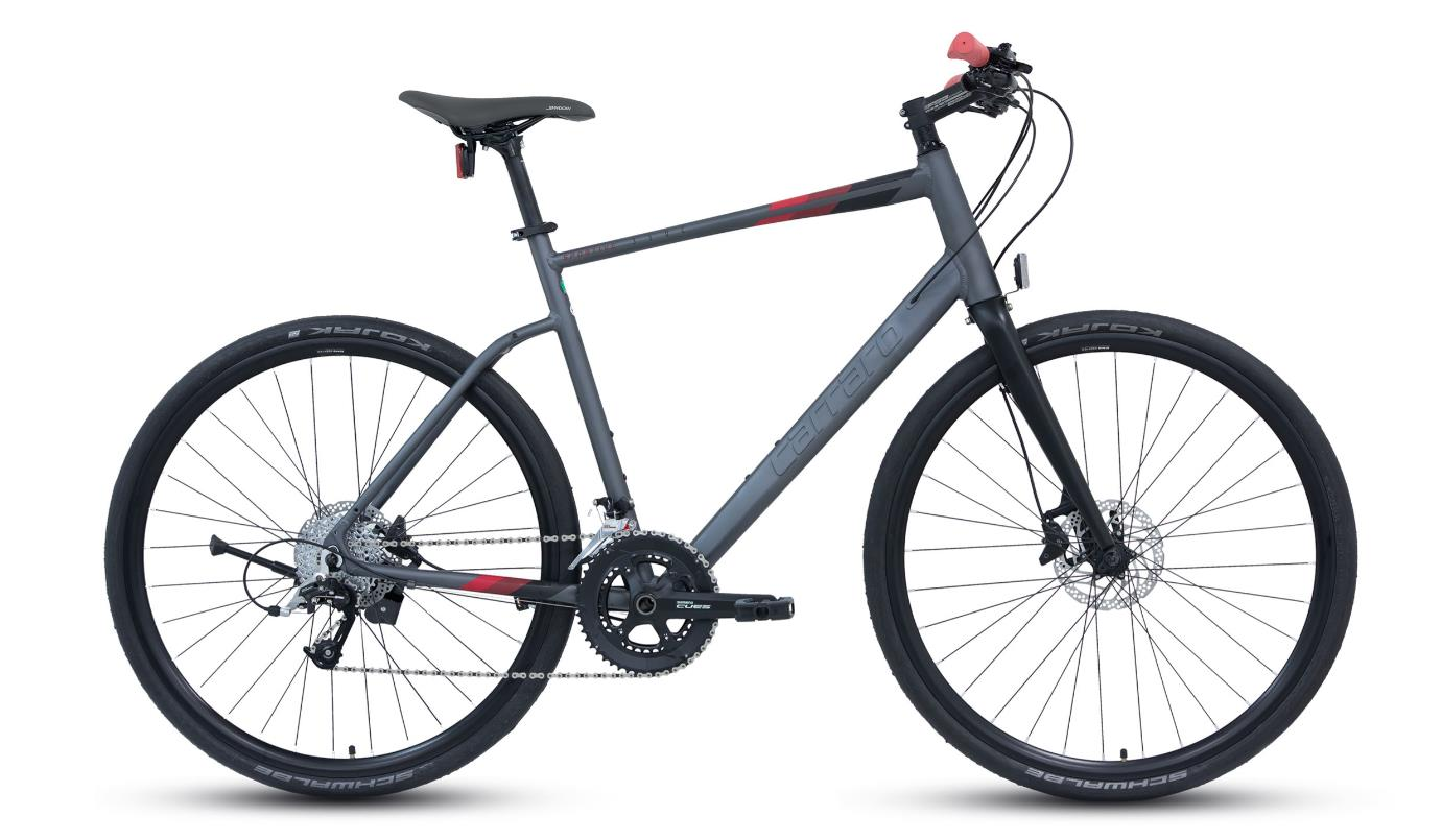 Carraro Sportive 350 Cues 22 Vites 520H Şehir Bisikleti Mat Antrasit-Siyah-Kırmızı