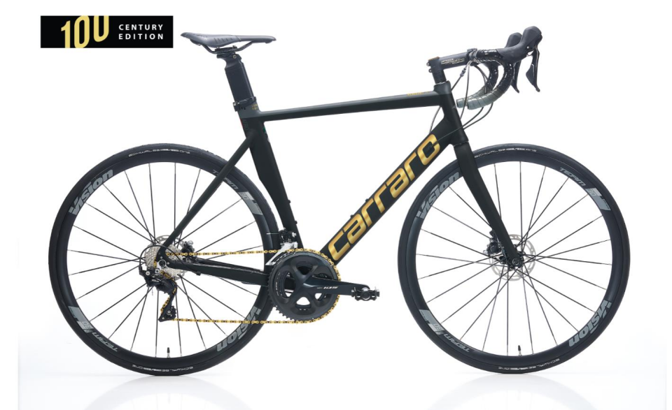 Carraro Race CE 520H 24 Vites 105 Set Mat Siyah Antrasit Altın Yol Yarış Bisikleti