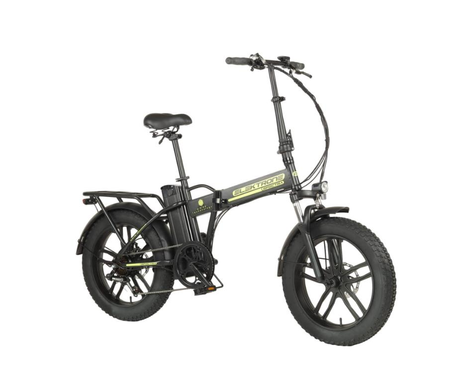 Elektrone Spectra Katlanır E- Bİke Mat Siyah Neon Sarı