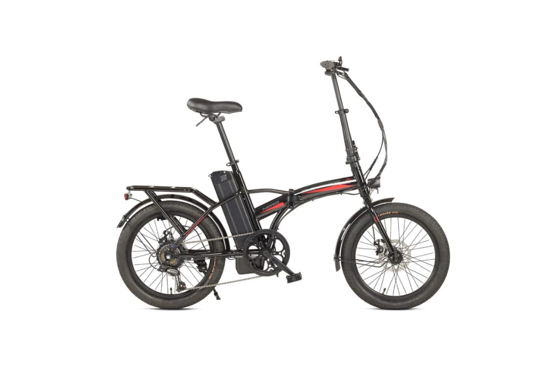 Elektrone Nord 20 Katlanır E- Bike Siyah Kırmızı Füme