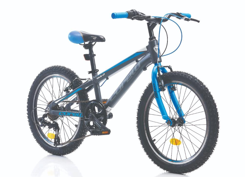 Corelli Rave Up 20 Jant 7 Vites Çocuk Bisikleti Antrasit Gri Mavi