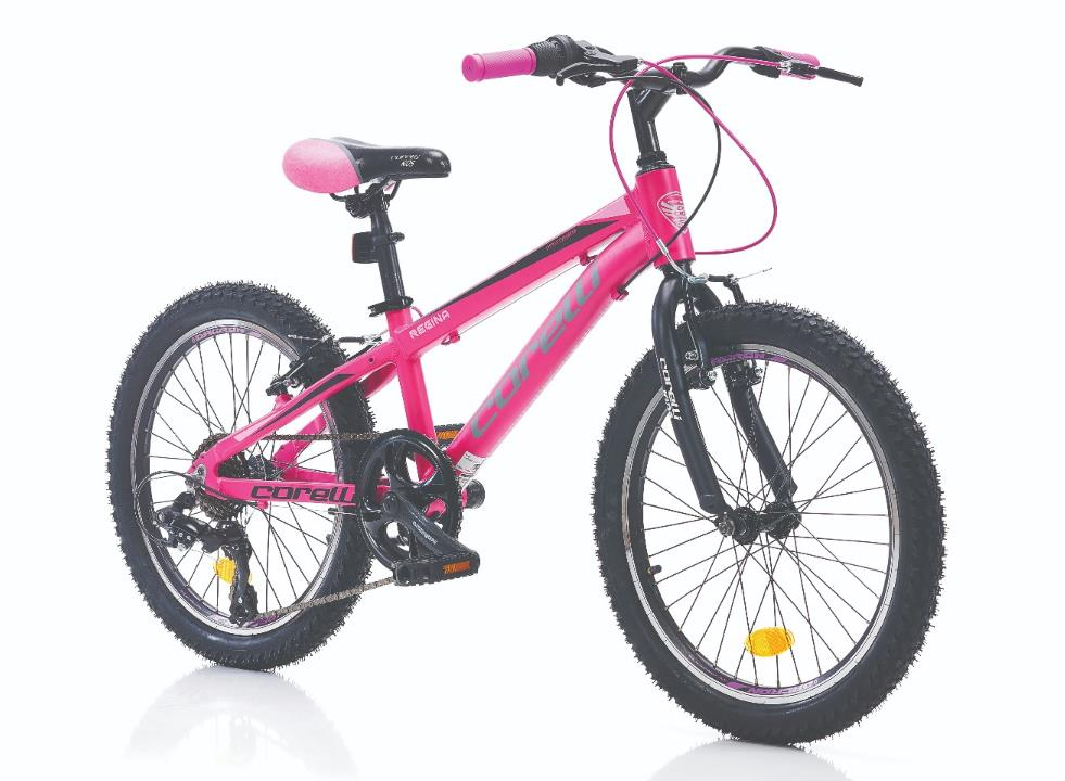 Corelli Regina 20 Jant 7 Vites Çocuk Bisikleti Pembe Siyah