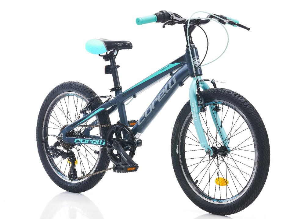 Corelli Regina 20 Jant 7 Vites Çocuk Bisikleti Turkuaz Siyah