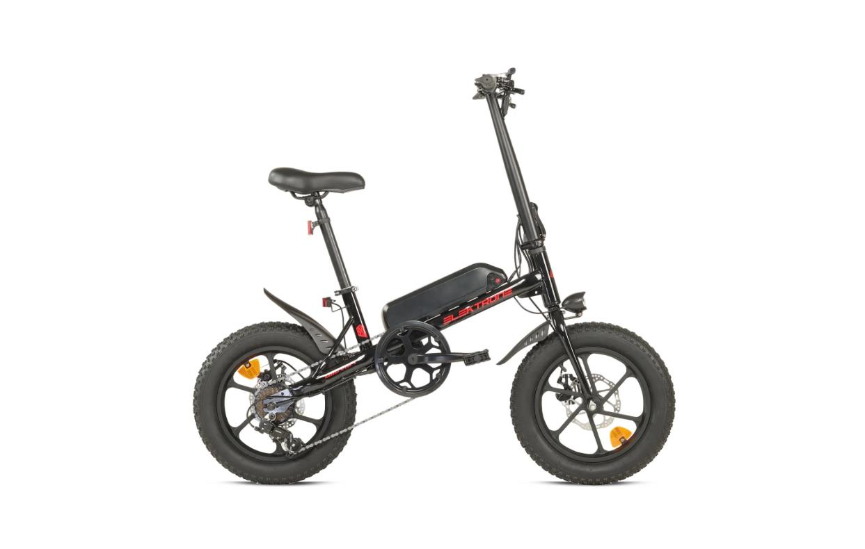 Elektrone Mini Volt 16 Jant Elektrikli Bisiklet Siyah Kırmızı