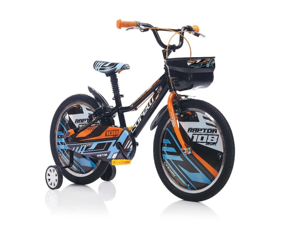 Corelli Raptor 16 Jant Siyah Turuncu Çocuk Bisiklet