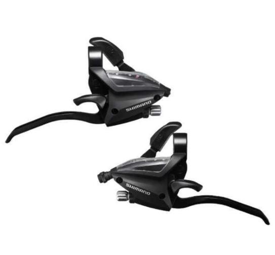 shimano St-ef500-2a 3x8 Vites Ön Arka Vites Fren Kolu Siyah