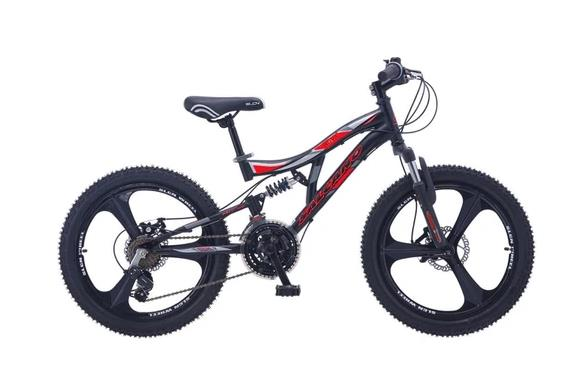 Salcano Nova 20 Md Monoblok Jant Siyah Kırmızı Çocuk Bisikleti