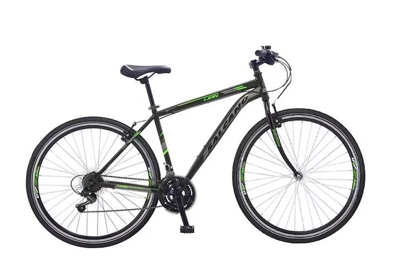 Salcano City Lion VR 19'' Gezi Bisikleti Mat Siyah Yeşil