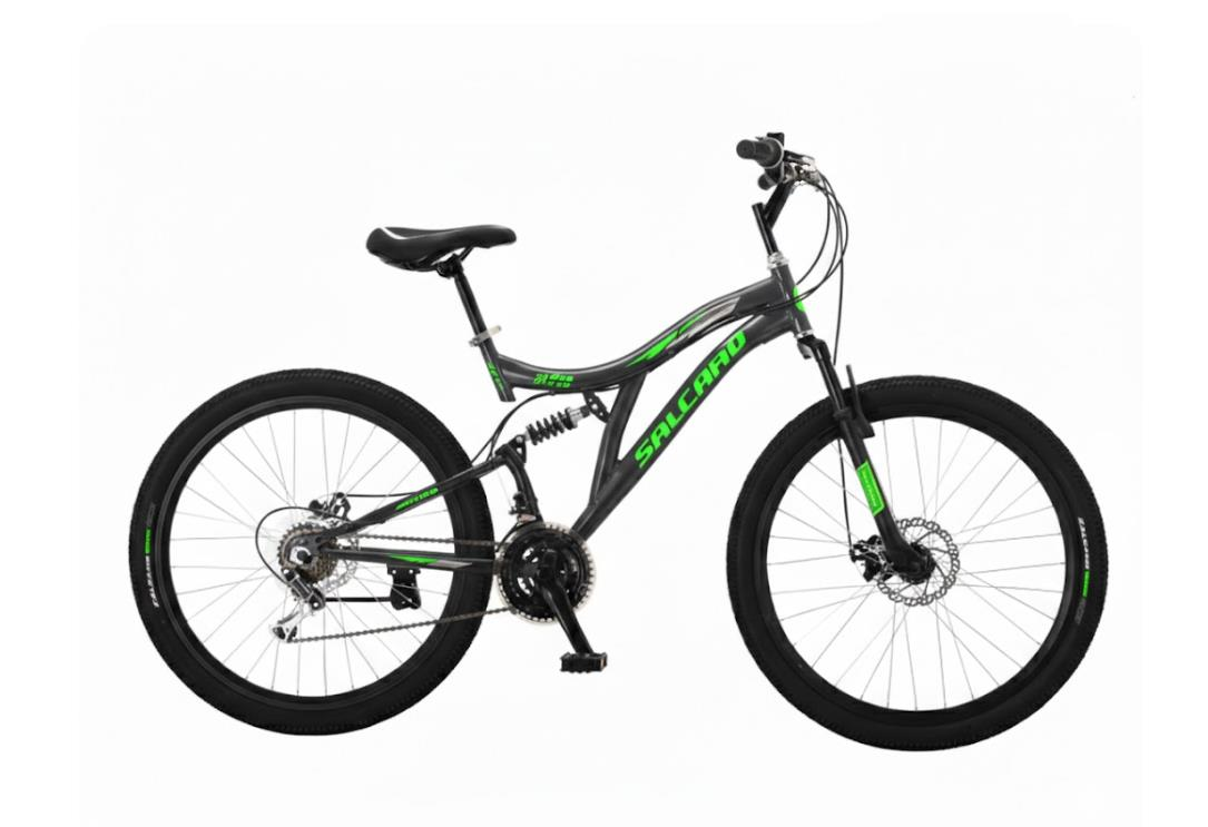 Salcano Hector 24 Mekanik Dİsk Fren 21 Vites Siyah Yeşil Çocuk Dağ Bisikleti