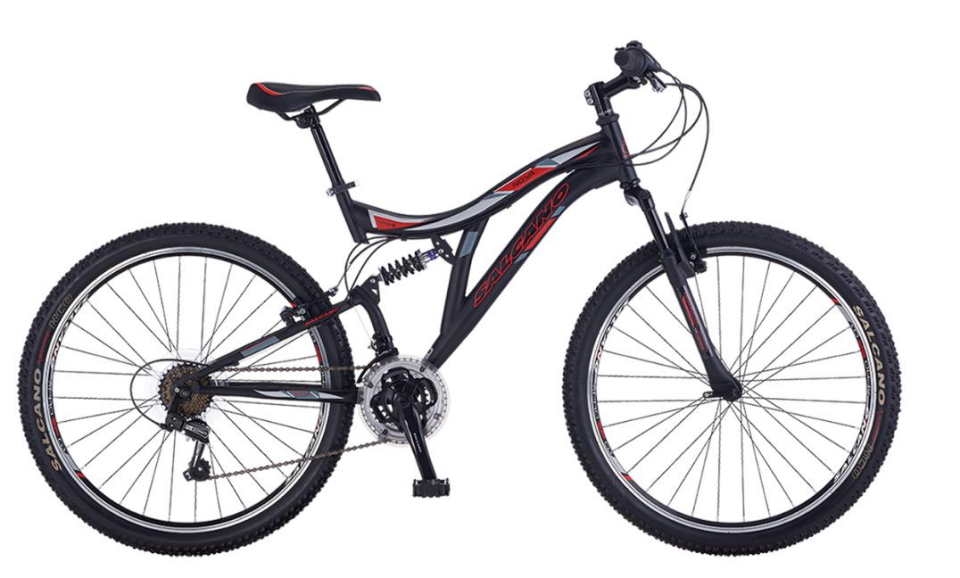 Salcano Nova 24 V Dağ Bisikleti Mat Siyah Kırmızı