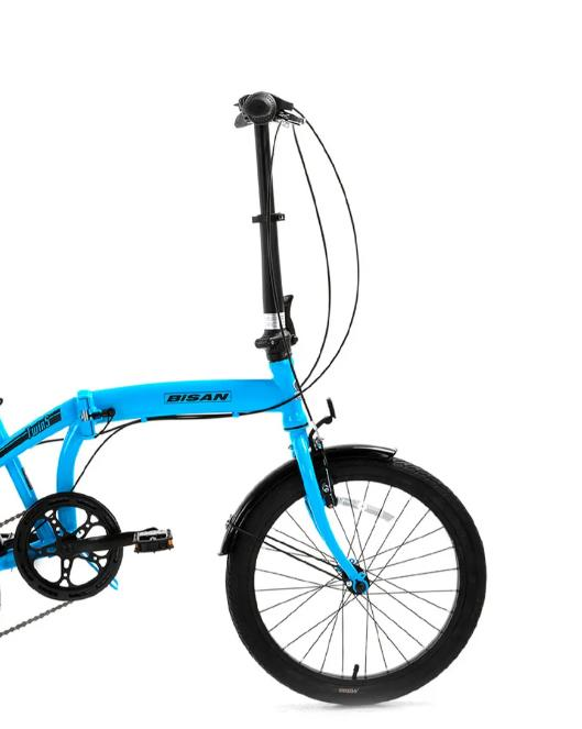 Bisan TWİN-S Katlanır Bisiklet 20 Jant Açık Mavi Siyah