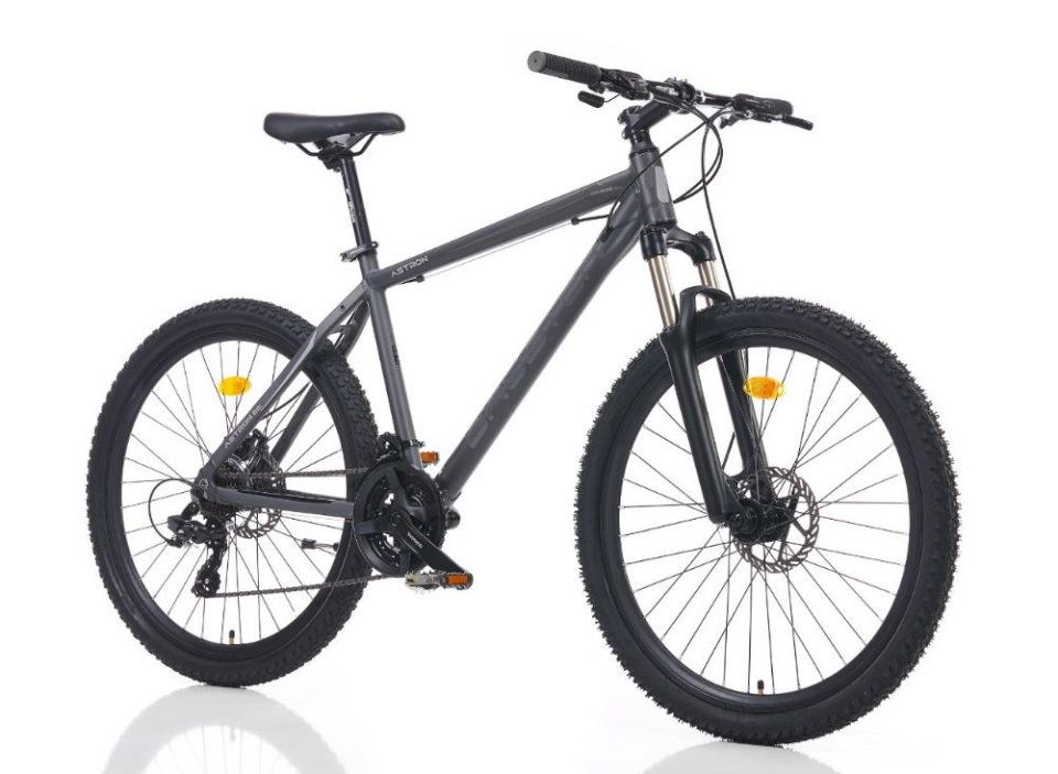 Broster Astron 29 Mekanik Disk Fren Mat Gri Siyah Dağ Bisikleti