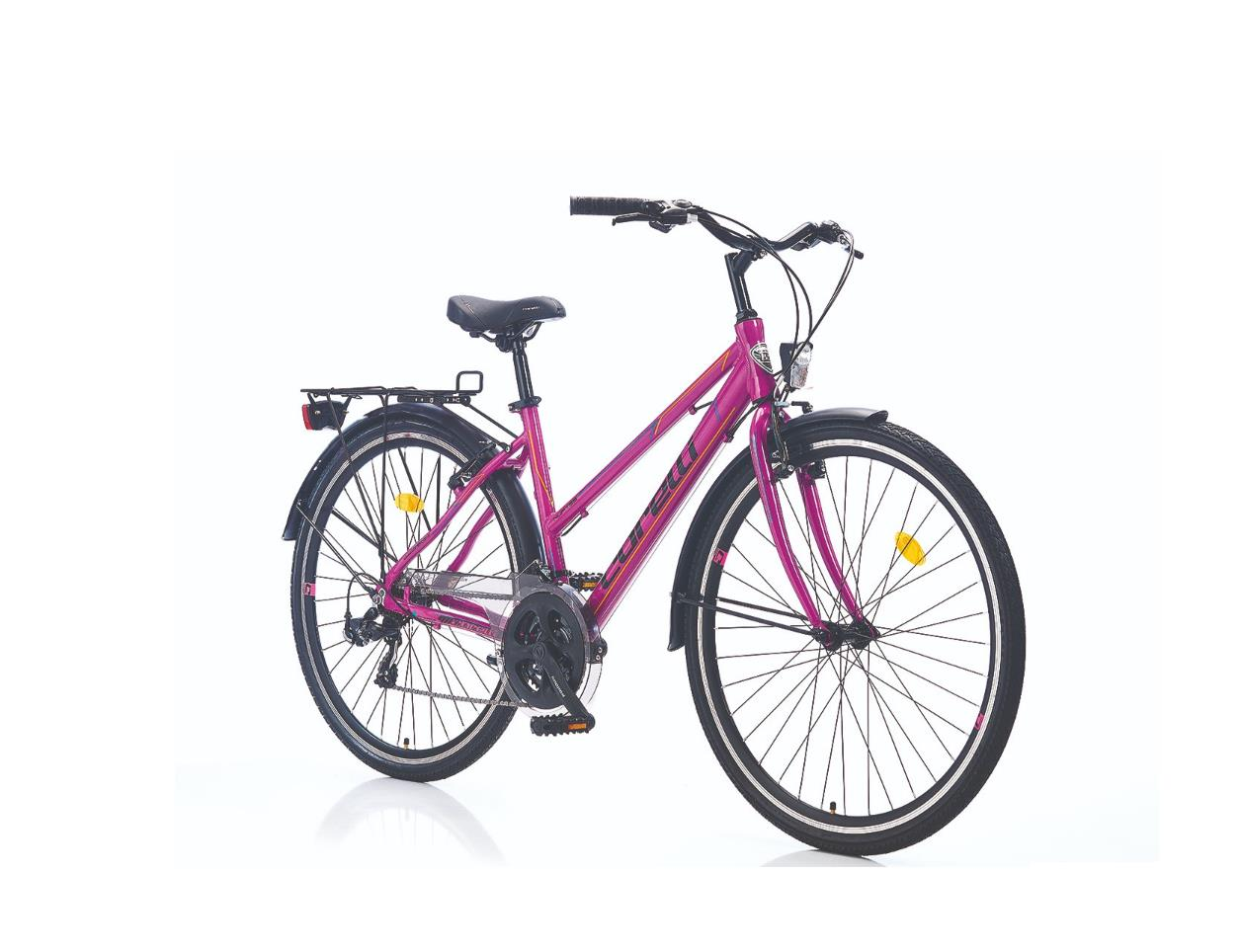 Corelli Nuptse M 46Cm Pembe Siyah Gri Kadın Şehir Bisikleti